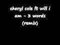 cheryl cole ft will i am - 3 words (remix) 