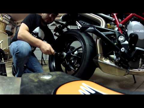 SpeedyMoto Rear Axle Sliders for Hypermotard 796