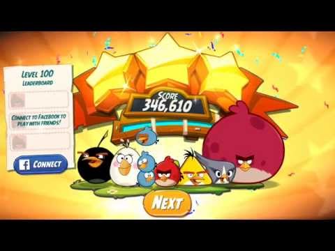Angry Birds 2 GamePlay Walkthrough Boss Level 100 Chef Pig 3 STARS ★ ★ ★