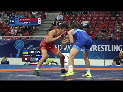 1/8 FS - 60 kg: V. TASHOHLO (UKR) v. A. ABDULAEV (RUS)