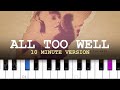 Taylor Swift - All Too Well (10 minute version)  | Piano Tutorial