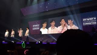 170826 뉴이스트w 팬미팅 엔딩멘트 170826 뉴이스트w 팬미팅 엔딩멘트
