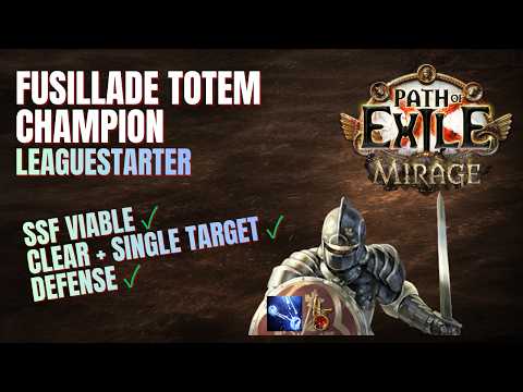 Kinetic Fusillade Totem Champion | Leaguestart Guide | POE 3.28 Mirage