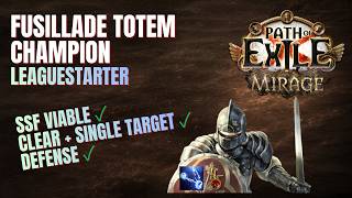Kinetic Fusillade Totem Champion | Leaguestart Guide | POE 3.28 Mirage