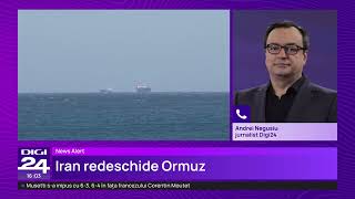 Strâmtoarea Ormuz revine la normal: Iranul promite acces complet pe durata armistițiului