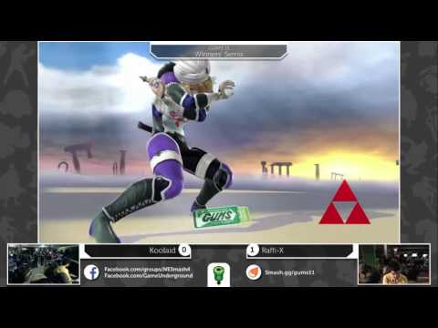 GUMS 11 Singles (Winner's Semis) - Raffi-X (ROB) vs Koolaid (Sheik/Mario)