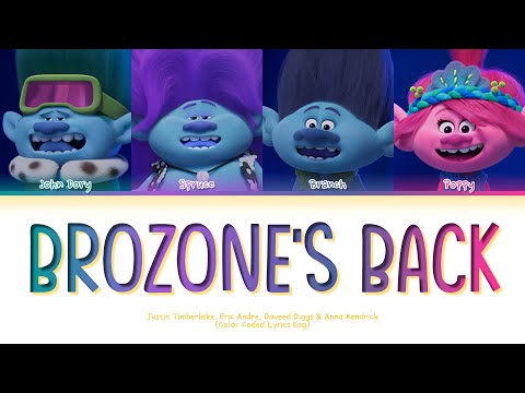 TROLLS Various Artists 'BroZone's Back' Lyrics (Color Coded Lyrics)