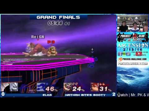 "Ascension 2/13/16" - ElkG (Wolf & G&W) v. NathanBitesBooty (Wario & DK) - Grand Finals
