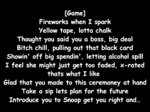 The Game   Drug Test feat  Dr  Dre & Snoop Dogg Lyrics On Screen 2011 + ringtone download