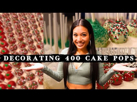 Decorating 400 Cake Pops--So Satisfying! | Vlogmas Day 14