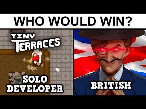 Game Developer VS 𝔹ℝ𝕀𝕋𝕀𝕊ℍ - Tiny Terraces A PERFECTLY BALANCED GAME WITH NO EXPLOITS