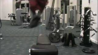 Dre Baldwin: Vertical Jump/ Lateral Quickness & Agility Drill | Side-to-Side Bench Jumps Air Alert 4