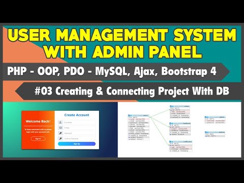 03 User Management System With Admin Panel | Creating Database Table Connecting With Database