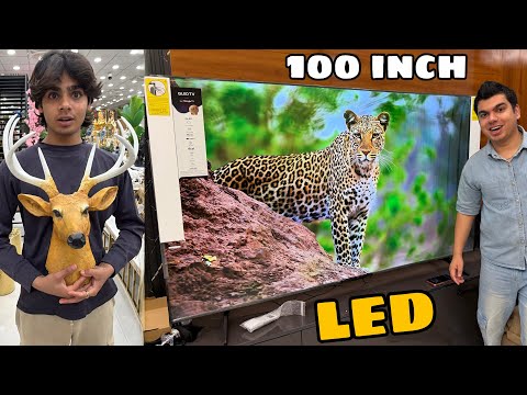 100 inch Ki LED Lagwa Di 😱 New Ghar Pa 😁