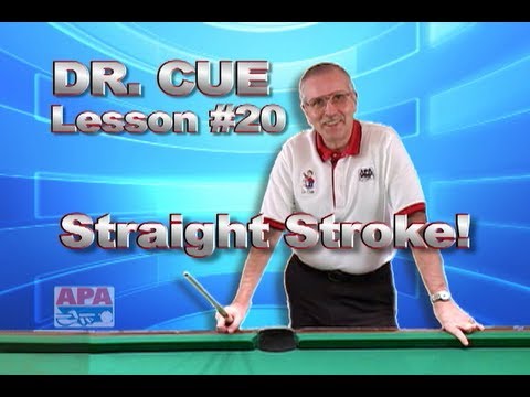 APA Dr. Cue Instruction - Dr. Cue Pool Lesson 20: Stroke Practice With Barrier Training!