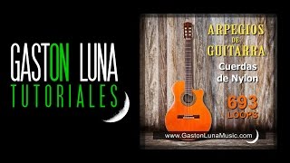 Tutorial Acompañamientos con Arpegios Guitarra Acustica Cuerdas de Nylon