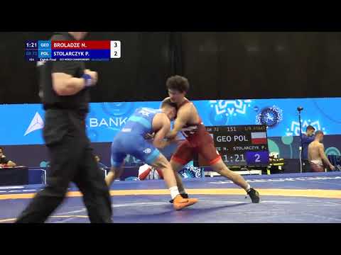GR 72KG 1/8 Round | Nika Broladze (Geo) Vs Piotr Stolarczyk (Pol) | U23 World Championship 2025