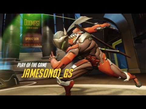 Insane Genji Killstreak: Team kill with one dragon-blade