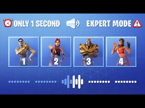 GUESS THE FORTNITE DANCE LISTENING ONLY 1 SECOND - EXPERT CHALLENGE | tusadivi