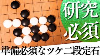 知らないと打ち切れない？ツケ二段定石押し型解析【囲碁実況】