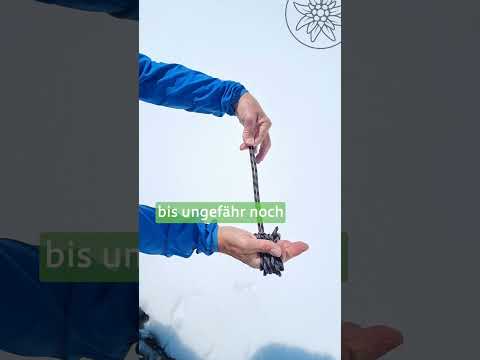 Hochtouren: Wie verstaue ich die Reepschnur?