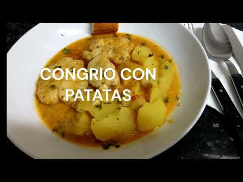 👍CONGRIO con PATATAS. Un guiso muy tradicional y casero que no te puedes perder