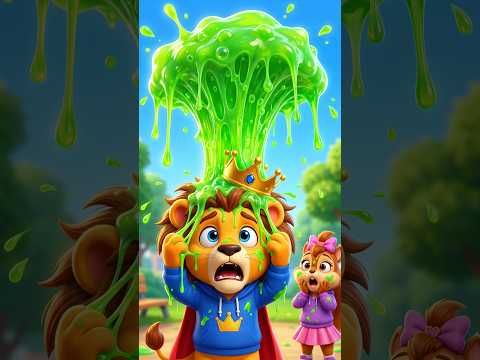 ¡Se le pegó el slime a KingFoo! 🦁💚 Cuento infantil para niños | KingFoo Kids