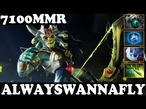 Dota 2 - ALWAYSWANNAFLY 7100 MMR Plays Medusa - 2 Games - Ranked Match Gameplay