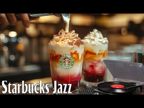 【作業用bgm】24時間のハッピースターバックスミュージック - スタバで聴きたいジャズミュージック コーヒーを飲みながら作業に没頭 | カフェ ミュージック スタバ【スタバBGM】🎈