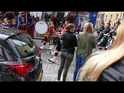 The Black Watch parade The Royal Mile