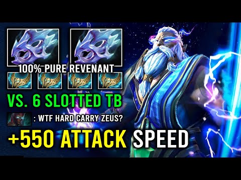 +550 ATTACK SPEED Unlimited Lightning Hard Carry Zeus Vs 6 Slotted Pro Terrorblade Dota 2