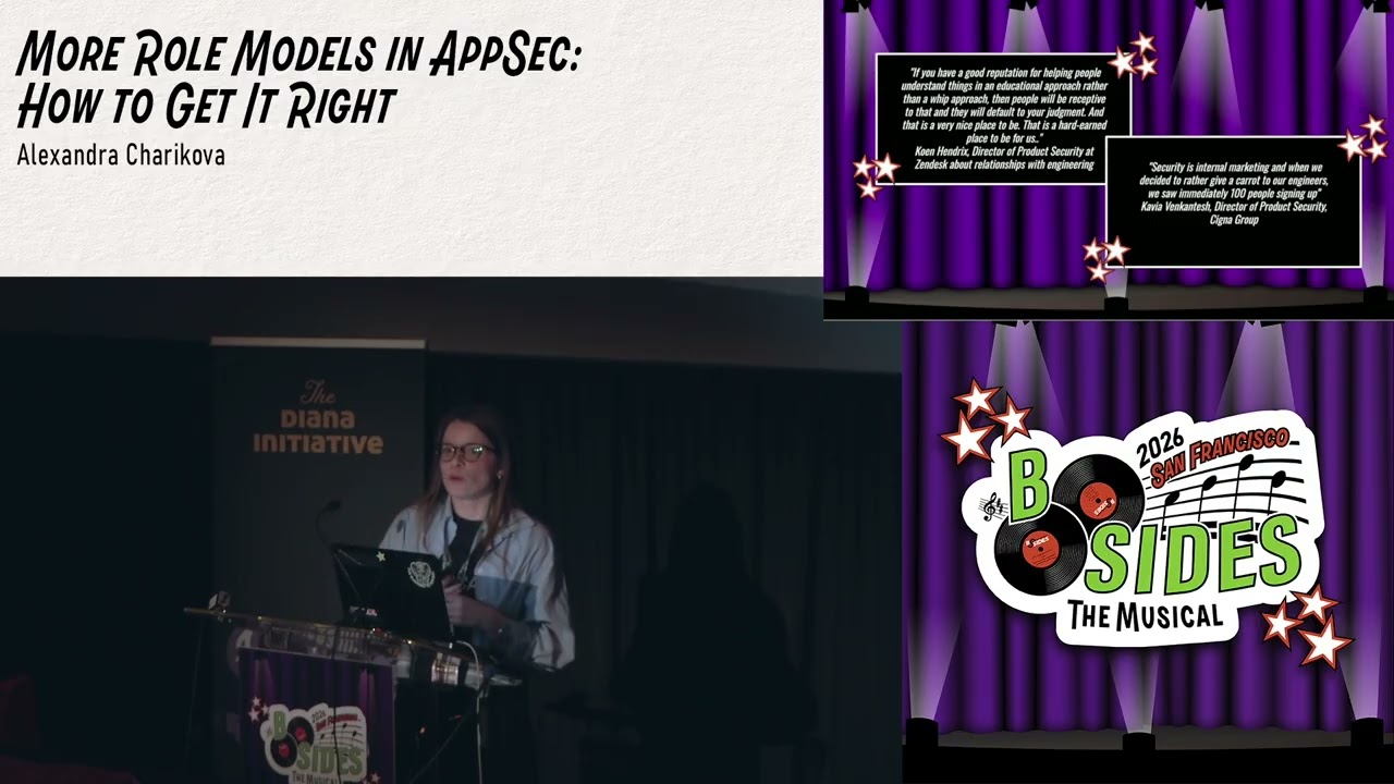 BSidesSF 2026 - More Role Models in AppSec: How to Get It Right (Alexandra Charikova)