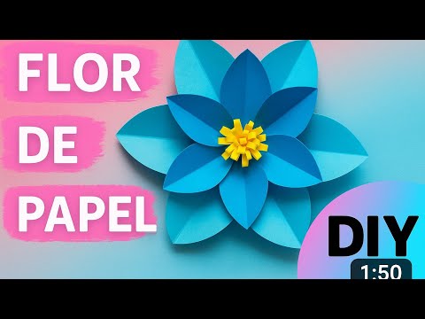 COMO HACER FLOR DE PAPEL GIGANTE FÁCIL Y RÁPIDO | HOW TO MAKE FLOWER PAPER FLOWER EASY AND FAST