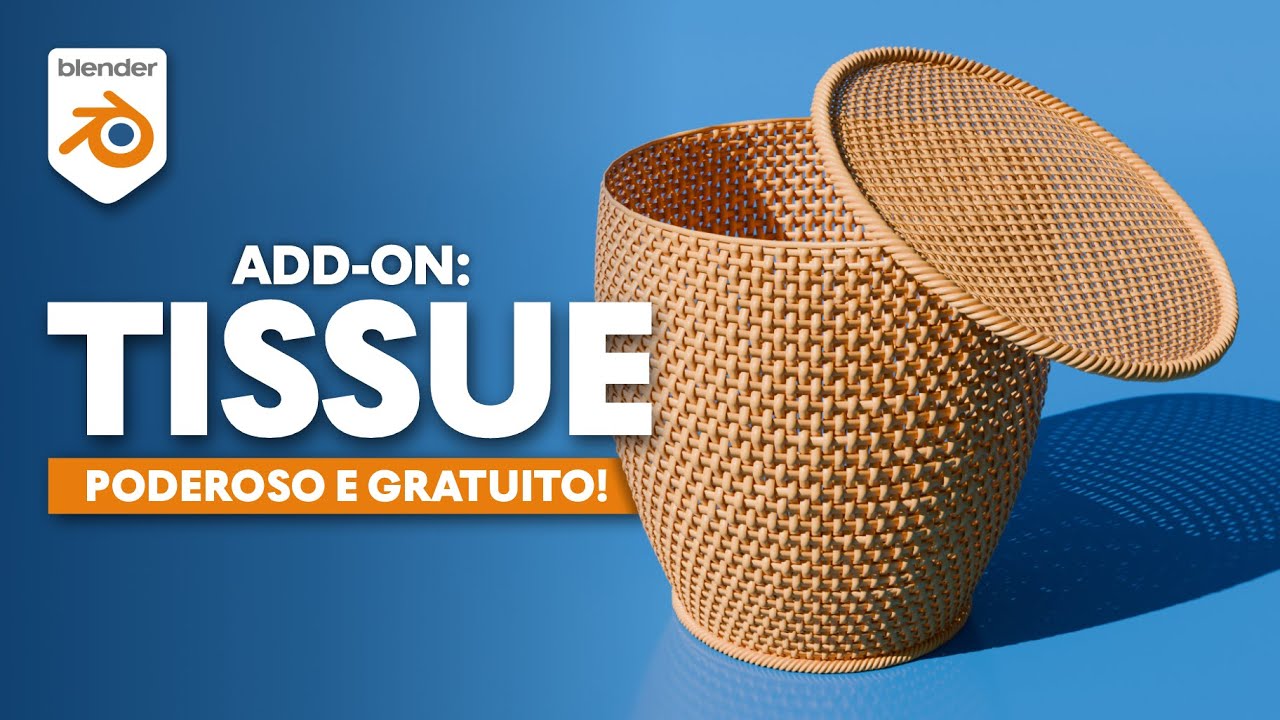 Como usar o Add-on TISSUE no Blender 3D (Poderoso e gratuito)
