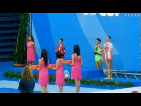 World Cup Pesaro 2012- Award Ceremony Junior with clubs