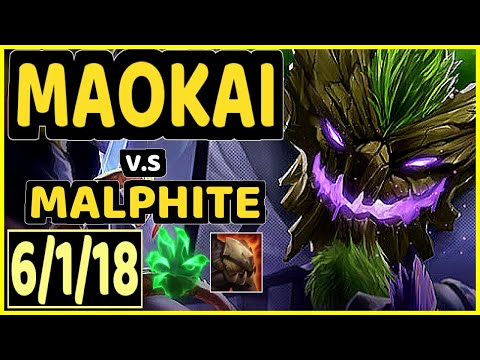SATORIUS (MAOKAI) vs MALPHITE - 6/1/18 KDA TOP CHALLENGER GAMEPLAY - EUW