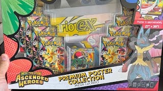 🔥 OPEN OR KEEP SEALED?! Mega Evolutions Ascended Heroes Premium Poster Collection Mega Lucario Box!