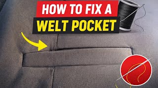 How to Sew a Perfect Welt Pocket (Step-by-Step Tutorial for Beginners)#weltpocket #sewing 