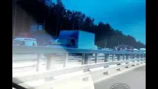 preview picture of video 'Авария на киевском шоссе рядом с Внуково 3'