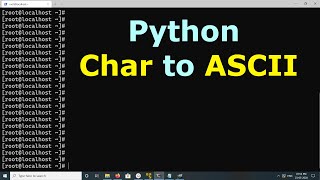 Python Convert char to ASCII
