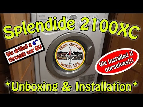 Splendide 2100XC Washer Dryer Combo Install in our RV