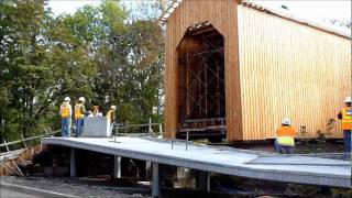 preview picture of video 'Moving the historic Chambers Covered Bridge'