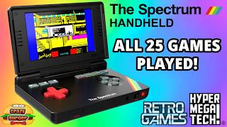 THE Spectrum Handheld From RetroGames & HyperMegaTech - ALL 25 Games Played!
