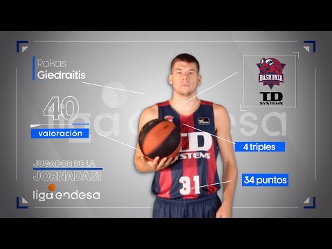 Rokas Giedraitis, Jugador Jornada 31