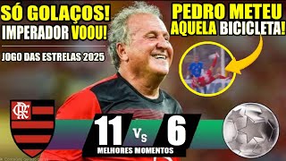 MELHORES MOMENTOS JOGO DAS ESTRELAS - ZICO 11x6 LENDAS ADRIANO IMPERADOR ZICO PETKOVIC JORGINHO 2025