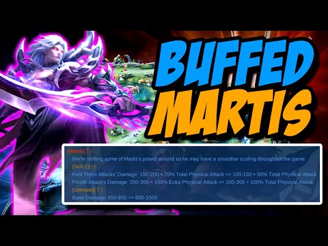 MARTIS' ULTIMATE BUFFED AGAIN!!! || MOBILE LEGENDS ADVANCED SERVER UPDATE!