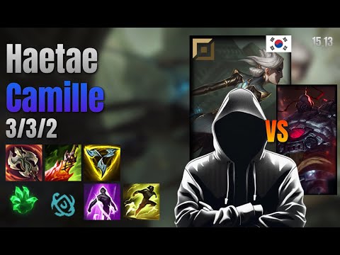 Haetae Top Camille vs Sion lol KR solo rank Full Game 15.13 | 해태 카밀 vs 사이온