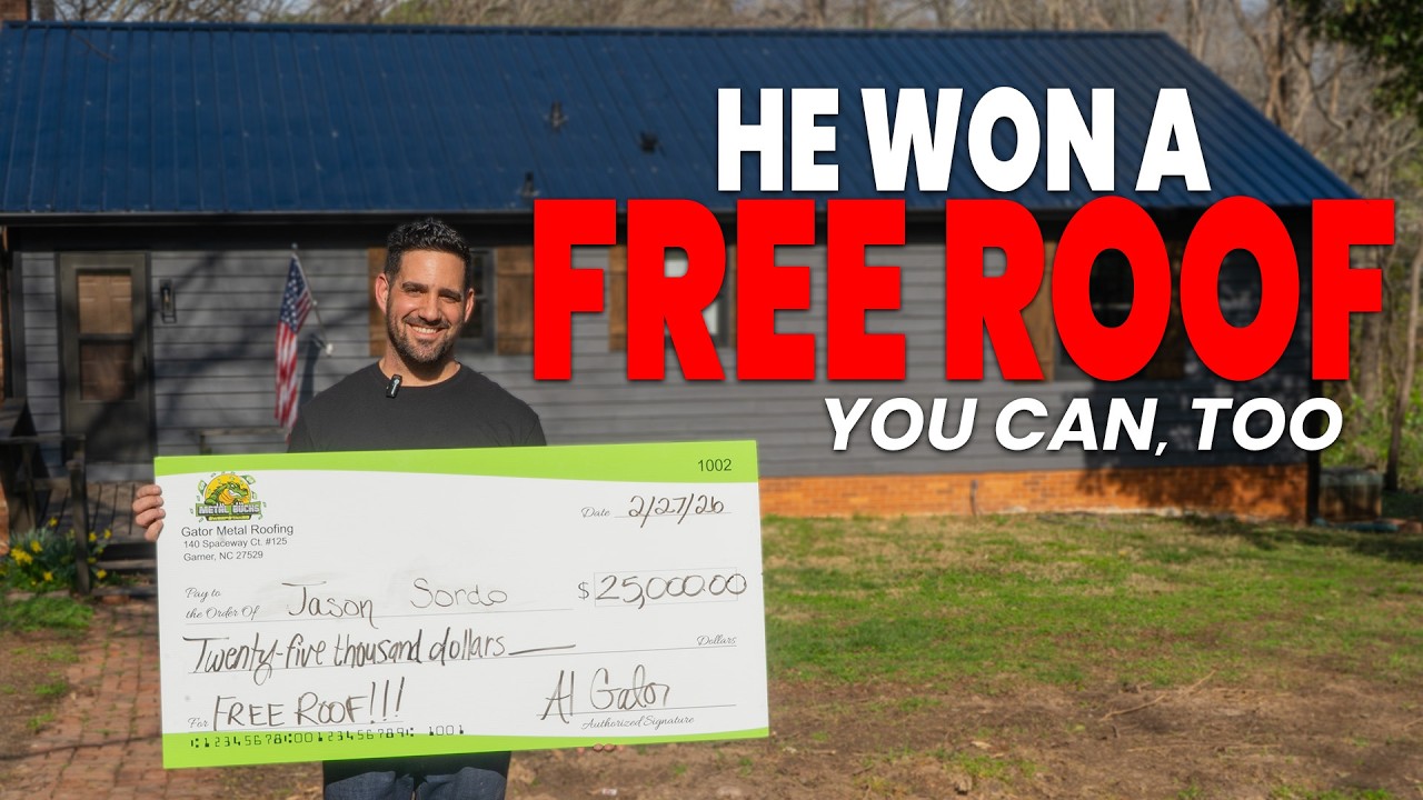 He Won a free Metal Roof Before & After Transformation + Reaction