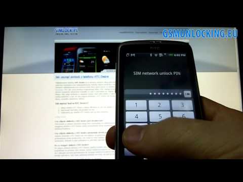 How to UNLOCK HTC Desire via code - How to Enter Code