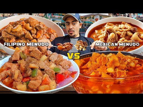 Filipino Pork Menudo vs. Traditional Mexican Menudo! How to Make Pork Menudo!